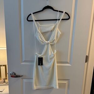 Chic White Cutout Dress
